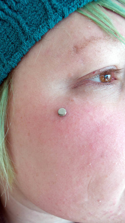 14g High Polish flat titanium 4mm discs are great for fresh microdermals